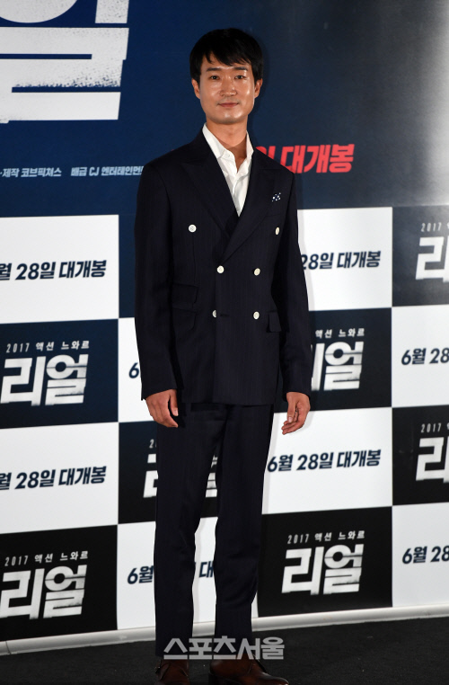 [SS포토]영화 '리얼' 조우진, '김수현 보러들 오세요!'