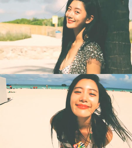 "청순-섹시 다 가졌다" 클라라, 마이애미 해변서 팔색조 매력