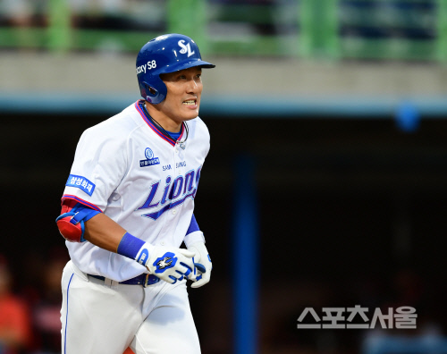 [SS포토] 이승엽 '이번에는 힘이 모자랐어'