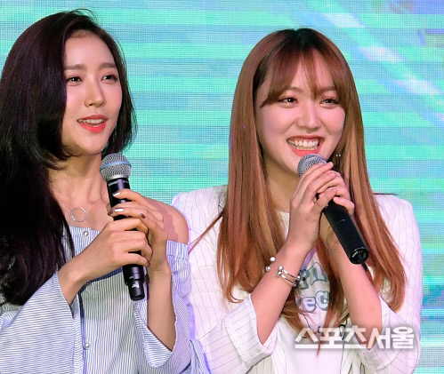 [SS포토] 헬로비너스 유영&라임, 서프라이즈U를 위해~!