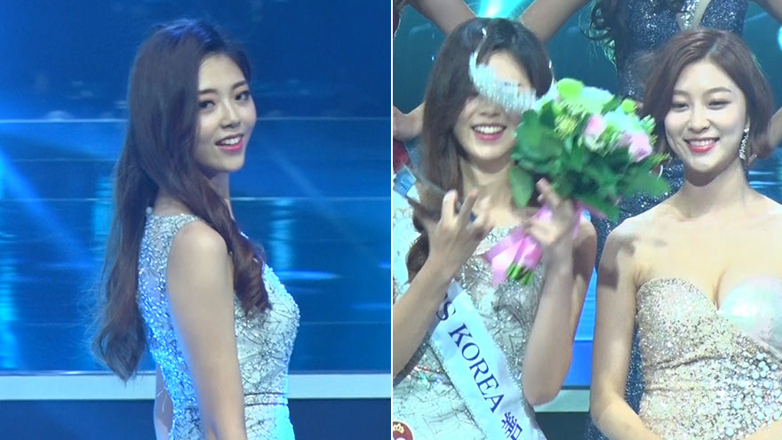 [SS쇼캠] 미스코리아 善 이한나, 휘청+왕관 말썽에 '난감하네'