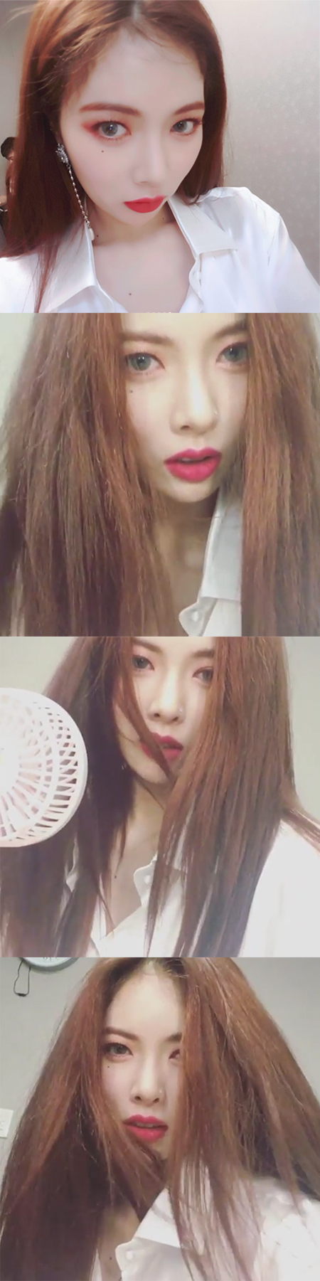 "이래서 패왕색" 현아, '엠카운트' 대기실서 섹시 매력