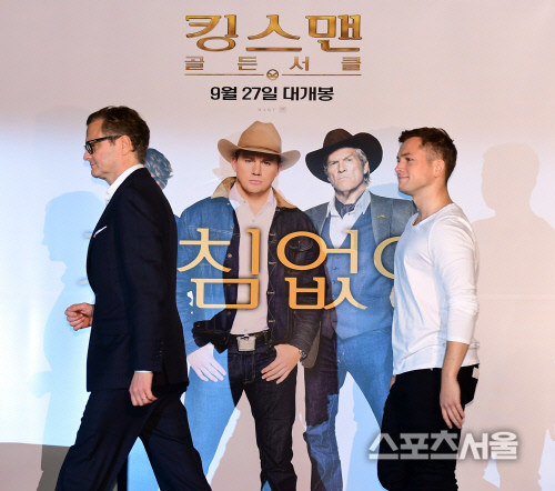 [SS포토] 콜린 퍼스-태런 애저튼, 위풍당당 입장