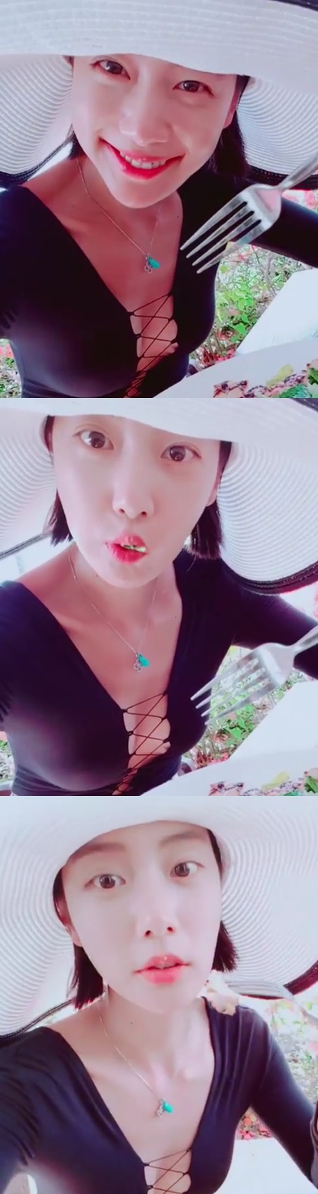 "먹방도 섹시하게?" 클라라, 러블리+육감 몸매 눈길