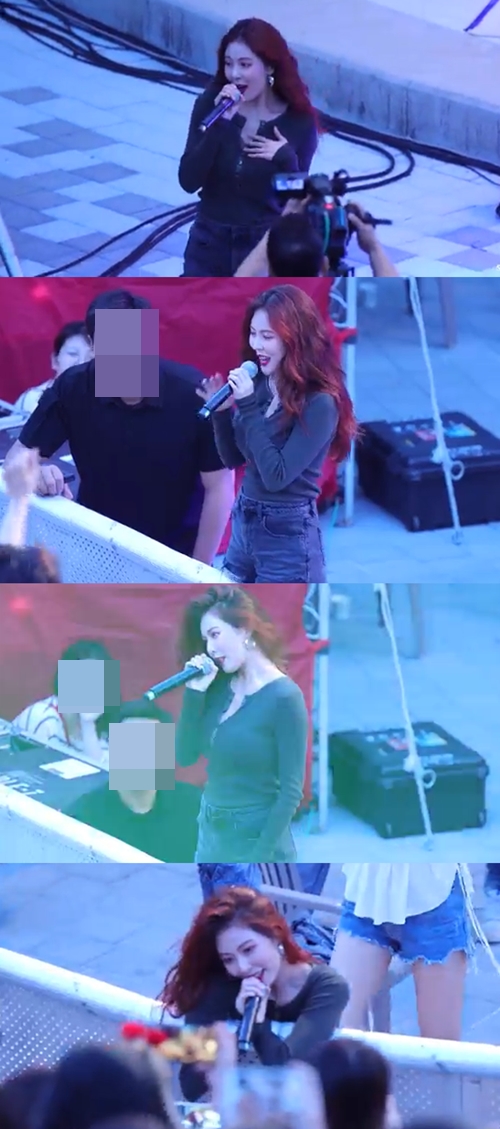 '앞으로 앞으로' 팬심 홀린 현아의 특급 팬 서비스 