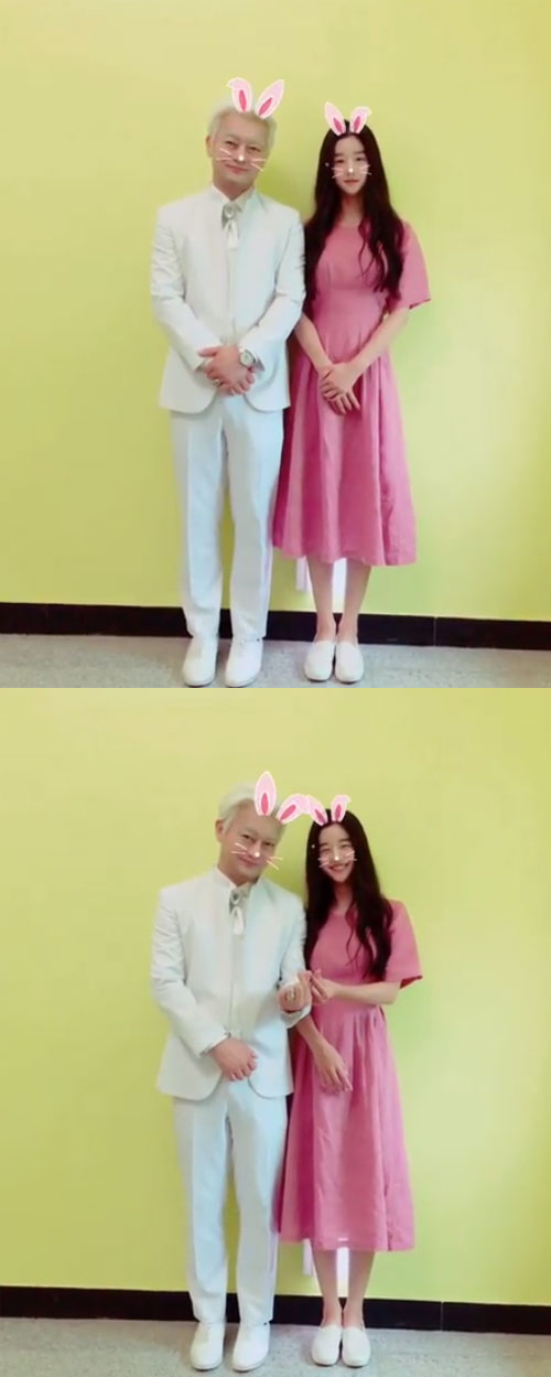 "적응 안 되는 투 샷" 서예지, 조성하와 깜찍한 토끼로 변신