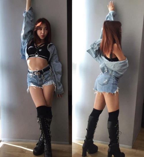 2NE1 막내 출신의 파격 변신…치명적인 허리라인+각선미 