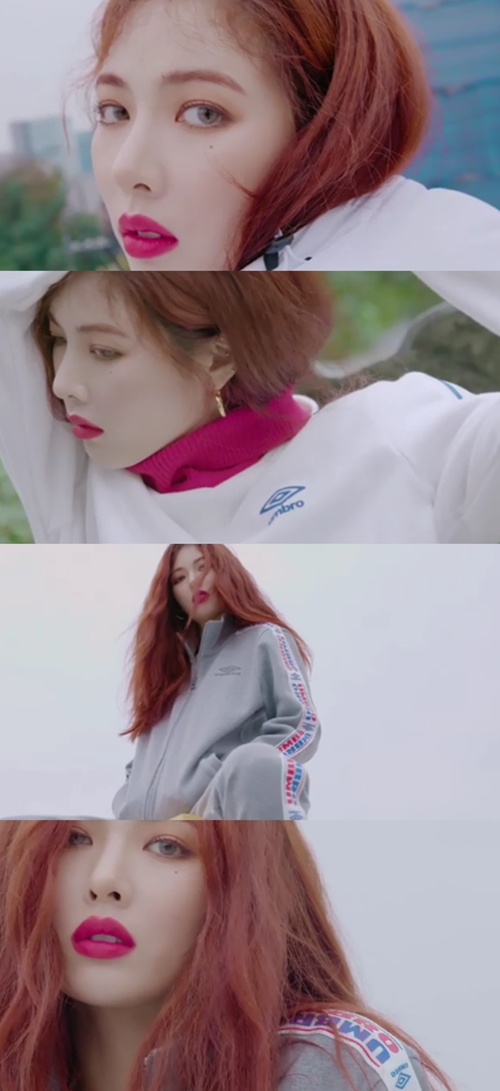 '섹시 아이콘' 현아, 스포티룩도 잘 어울리지요 