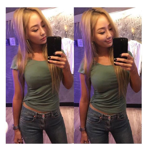 "건강한 섹시미란 이런 것" 효린, 일상서도 돋보이는 S라인