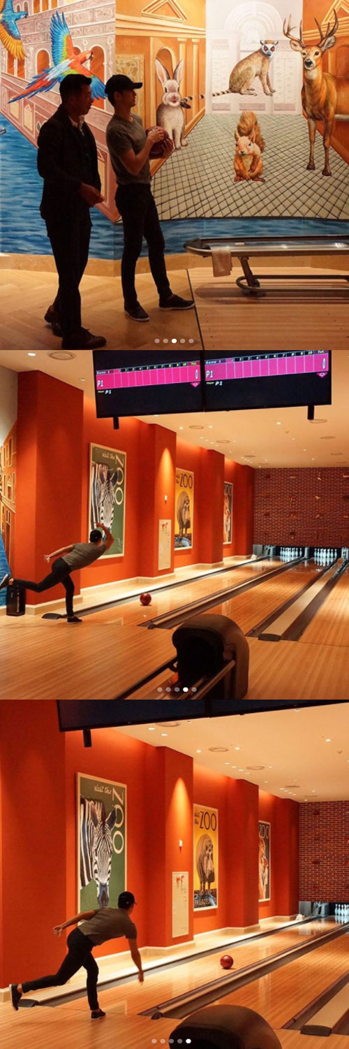 "못 말리는 볼링♥" 김수현, 입대 전날도 레일 위에서