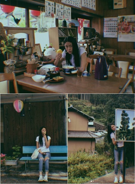 '긴 생머리의 그녀' 설현, 일본 여행 사진 공개