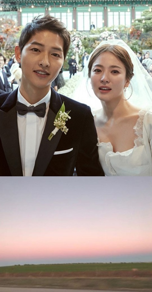 송혜교♥송중기, 신혼여행 사진 공개…"한 폭의 그림 같아"