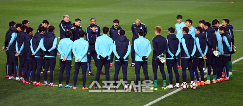 [SS포토]콜롬비아와의 평가전 앞둔 축구국가대표팀 공식 훈련