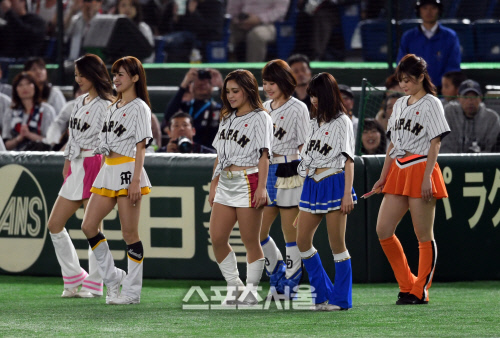 [SS포토]일본 치어리더팀, 스커트는 각양각색