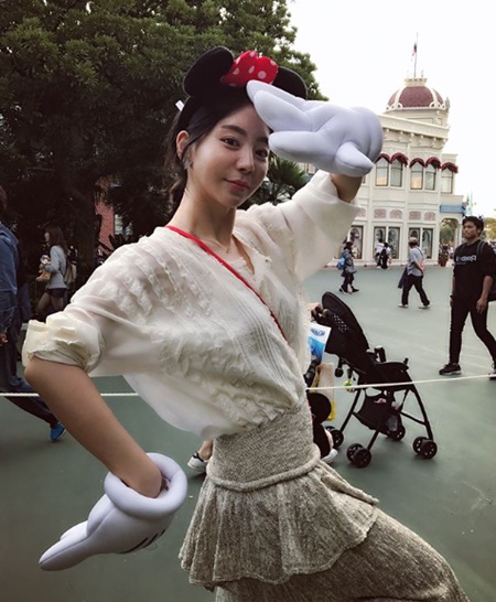 황하나, 박유천과 애정전선 이상 無? 미키마우스 사진 게재