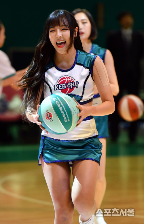 하나 치어리더 '볼 연기는 손연재급'[포토]