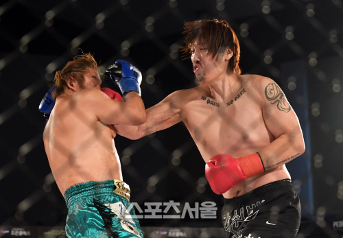 [포토]펀치 적중시키는 최홍만