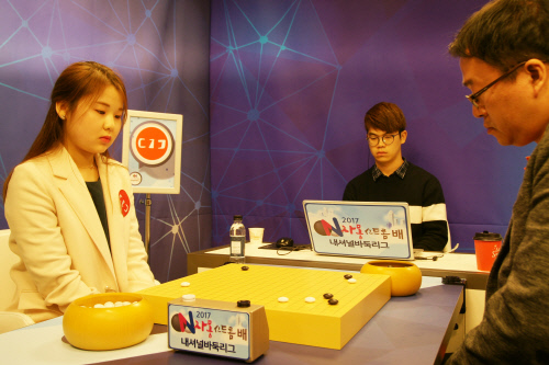 대구 덕영의 김수영(왼쪽)