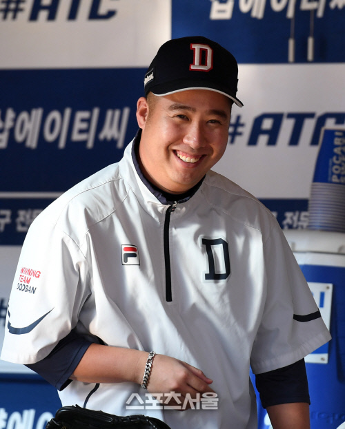 [SS포토] 유희관 \'천진난만 웃음\'