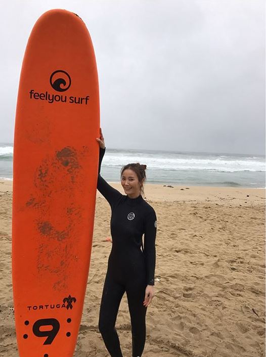 안혜경,초밀착 서핑슈트의 무결점 몸매 '시선강탈' 