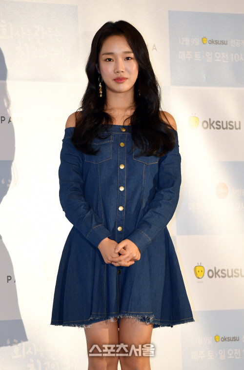 [포토]'회사를 관두는 최고의 순간' 제작발표회, 포즈 취하는 정연주