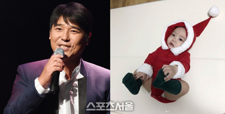 임창정, 붕어빵 넷째 아들 공개 "베이비 산타에요"