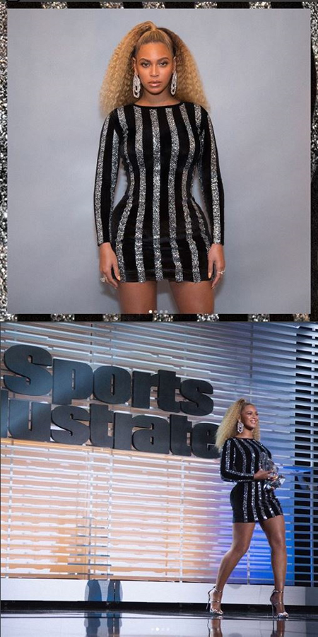 "완벽한 몸매" 비욘세, 짧은 원피스에 드러난 탄탄한 각선미