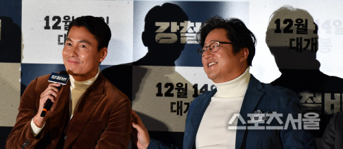 [포토]동갑내기 배우 정우성-곽도원, 영화에선 정우성이 한살차 동생