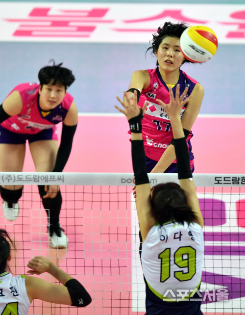 [포토]동생 이다영과 맞대결하는 이재영