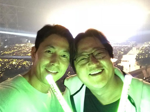 "빅뱅 최고" 정우성X곽도원, 콘서트 제대로 즐겼다