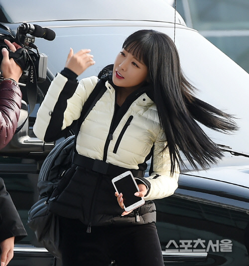 [포토] 홍진영, 카메라 앞에서...찰랑~