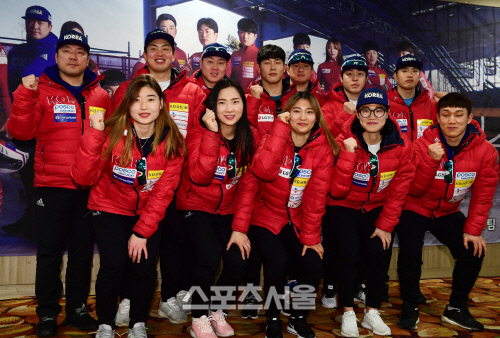 [포토] 봅슬레이-스켈레톤 선수들 \'화이팅!\'