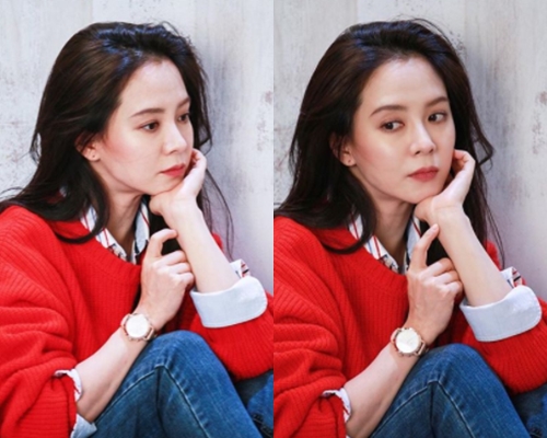 "멍지효는 없다" 송지효, 감탄을 부르는 미모 