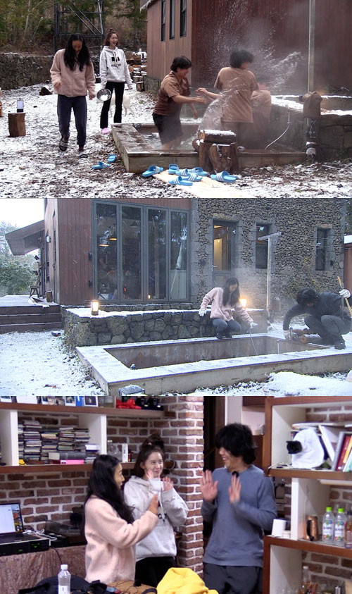 '효리네민박2' 노천탕 개시, 이효리X이상순X윤아 '흥타오르네'