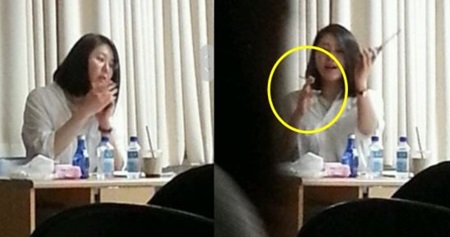 '리턴 하차' 고현정, 이번에는 교수 시절 강의실 '흡연 논란'