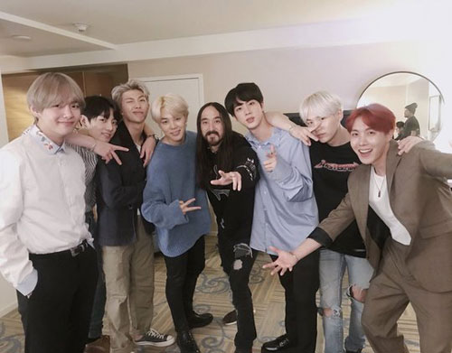 "우린 의형제" 스티브 아오키, 방탄소년단 향한 애정 과시