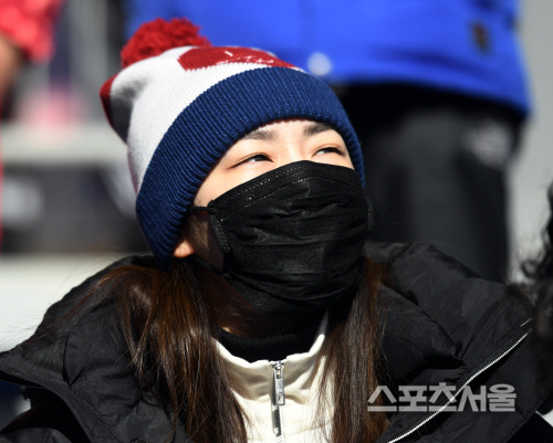 [포토] 김연아 '슬라이딩센터 찾아 응원'