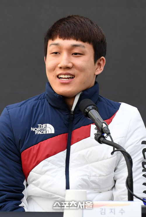 [포토]스켈레톤 김지수, '윤성빈 따라만 해도 반은 성공'