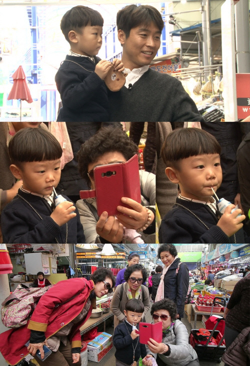 '슈돌' 시안 재래시장 스타 등극, "인증샷 요청 쇄도"