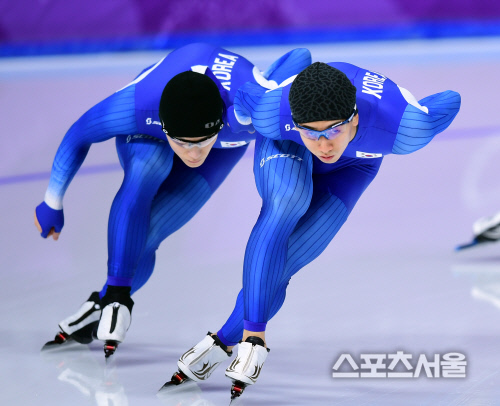 [포토] 경기 전 몸푸는 김준호-모태범