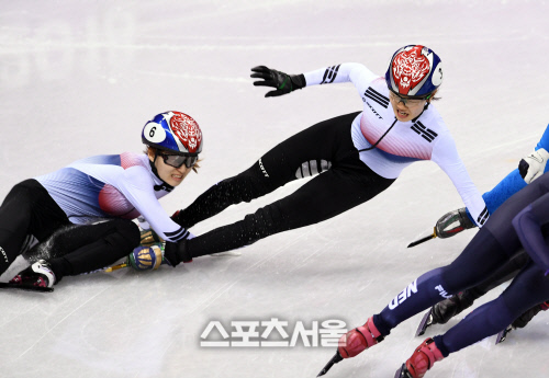 [포토]최민정-심석희, 아... 우리끼리...
