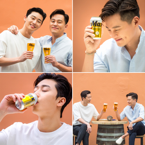 하이트진로, '이서진-박서준' 커플 광고 비하인드 컷 공개