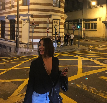 '칼 단발' 엄정화, 홍콩에서도 빛나는 아우라