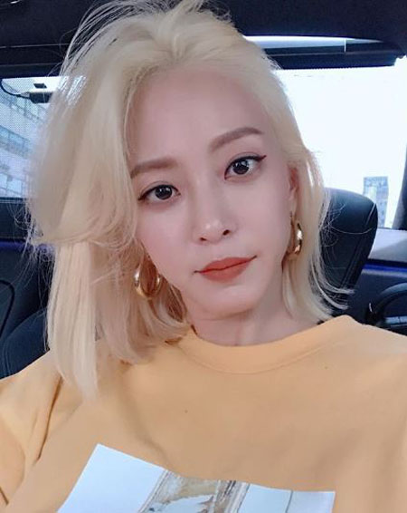 "금발로 변신" 한예슬, 뭘 해도 예쁜 미모