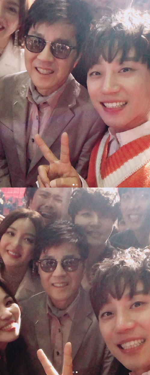 황치열, '가왕' 조용필과 만남 인증샷 "존경합니다"