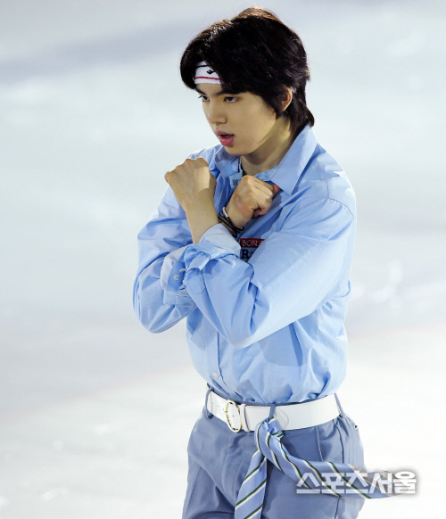 [포토] 차준환, 방탄소년단의 눈빛으로~!