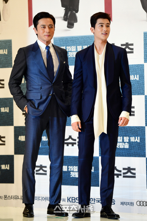 [포토] 장동건-박형식, 섹시로 무장한 투톱