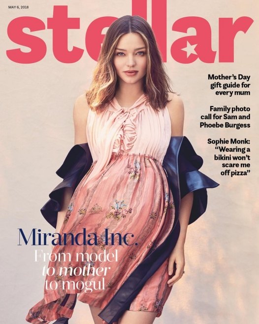 [할리웃톡] '만삭' 미란다 커, 톱모델의 D라인 (화보)