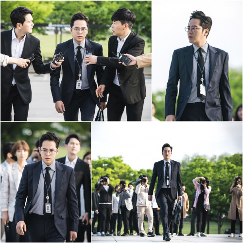 '스위치' 장근석, '백준수표' 마이웨이 출근길 포착