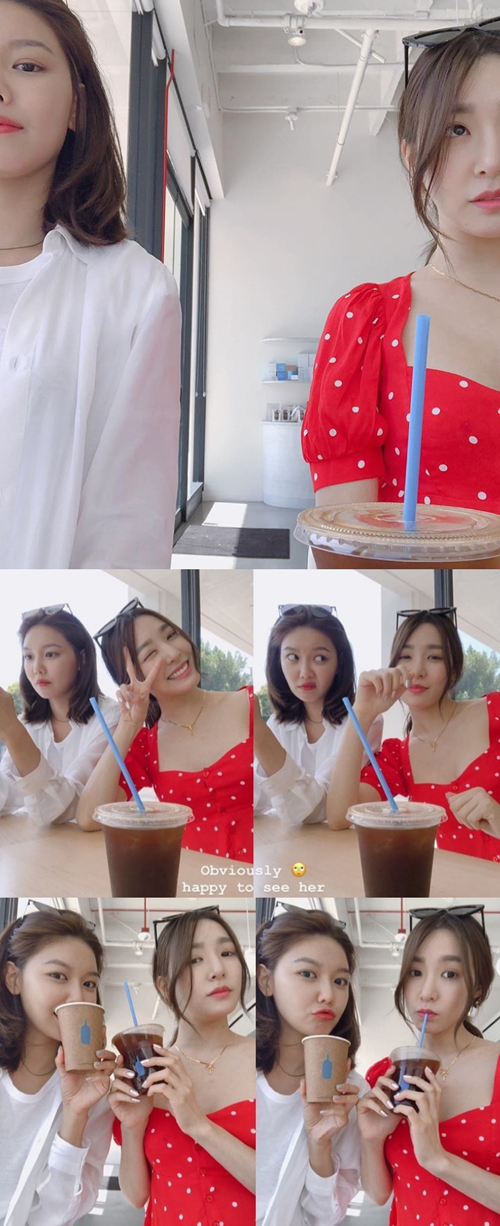 [★SNS] '소녀시대 우정' 티파니X수영, 다정한 투샷